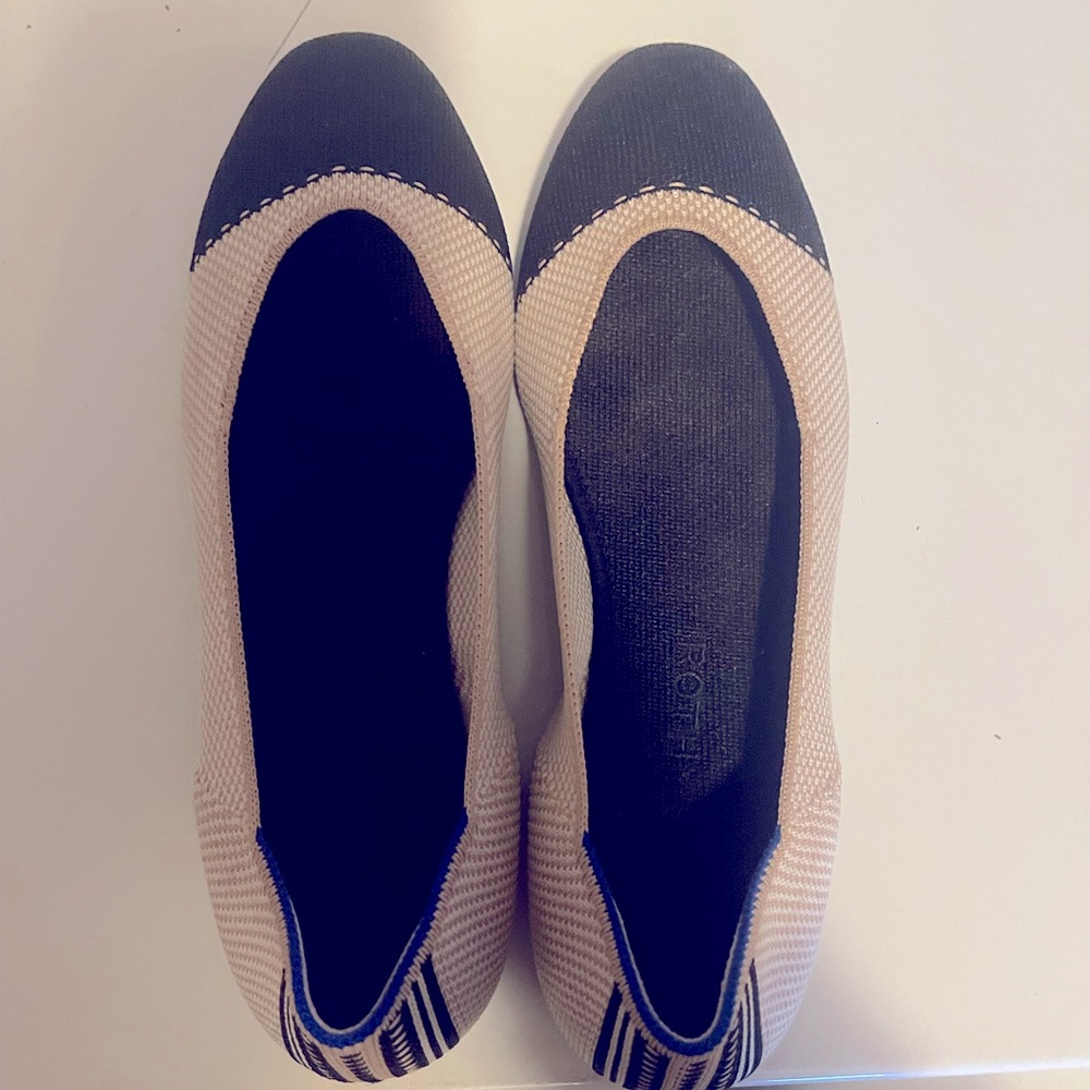 Tan and Black Rothy’s